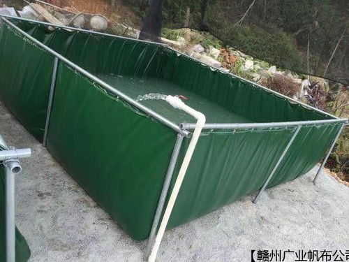 南阳优良折叠篷布水池图片,专用高效环保水产养殖帆布水池 注意